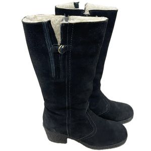 NWOT-Genuine Sheep Wool inner Lining-Vintage Black Suede Naturalizer